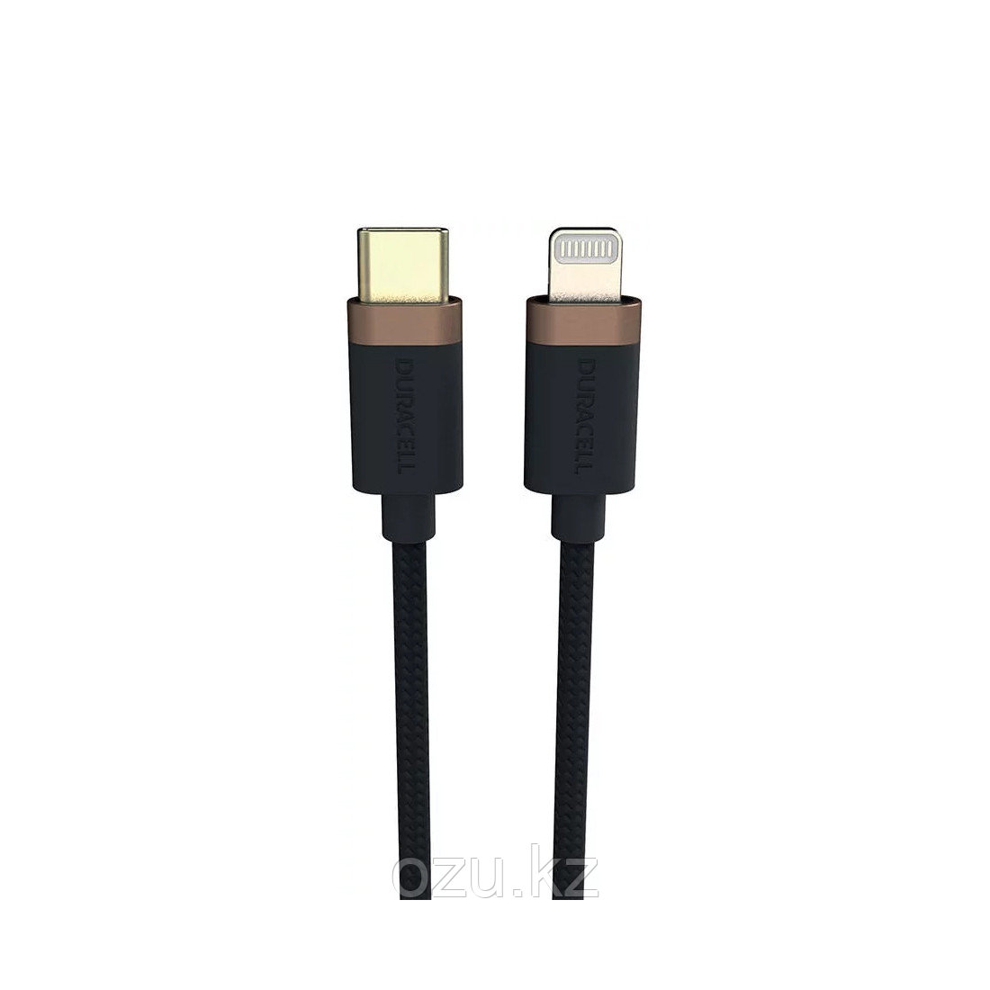 Интерфейсный кабель Duracell USB9012A USB-C to Lightning Черный - фото 1 - id-p116530954