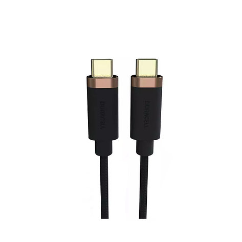 Интерфейсный кабель Duracell USB7030A USB-C to USB-C Черный, фото 2