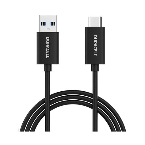 Интерфейсный кабель Duracell USB5031A USB-A to USB-C Черный, фото 2