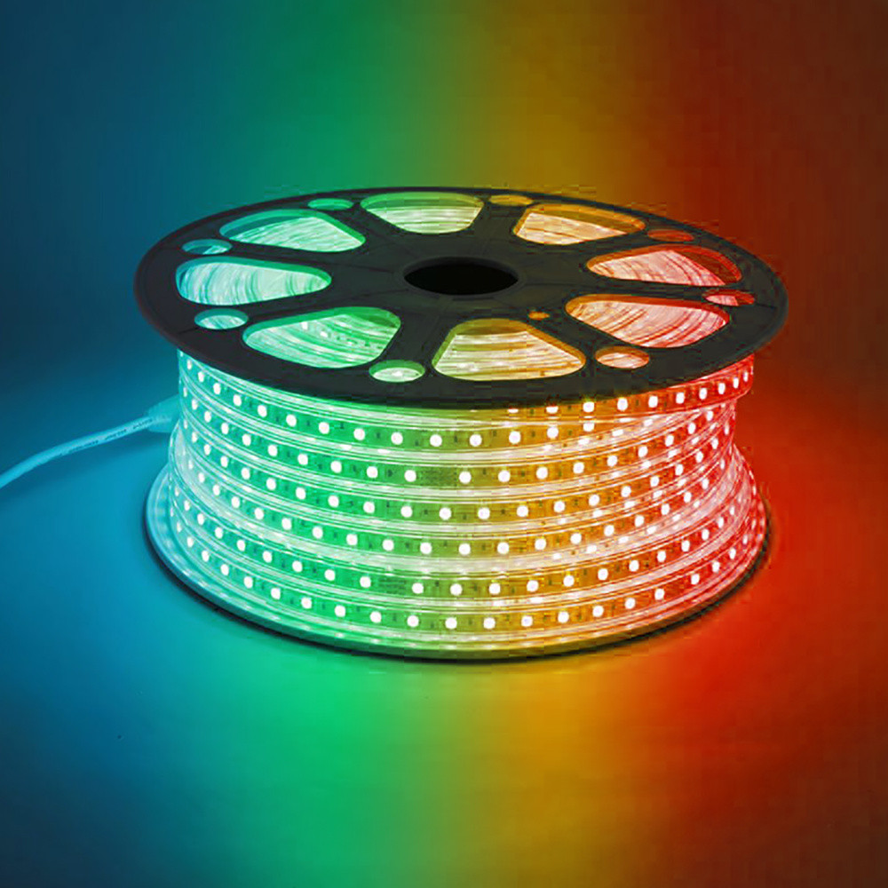 Cветодиодная LED лента Feron LS706, 60SMD (5050)/м 11Вт/м  50м 220V RGB IP65, фото 1