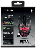 Мышь игровая беспроводная Defender Beta GM-707L LED черный 52707