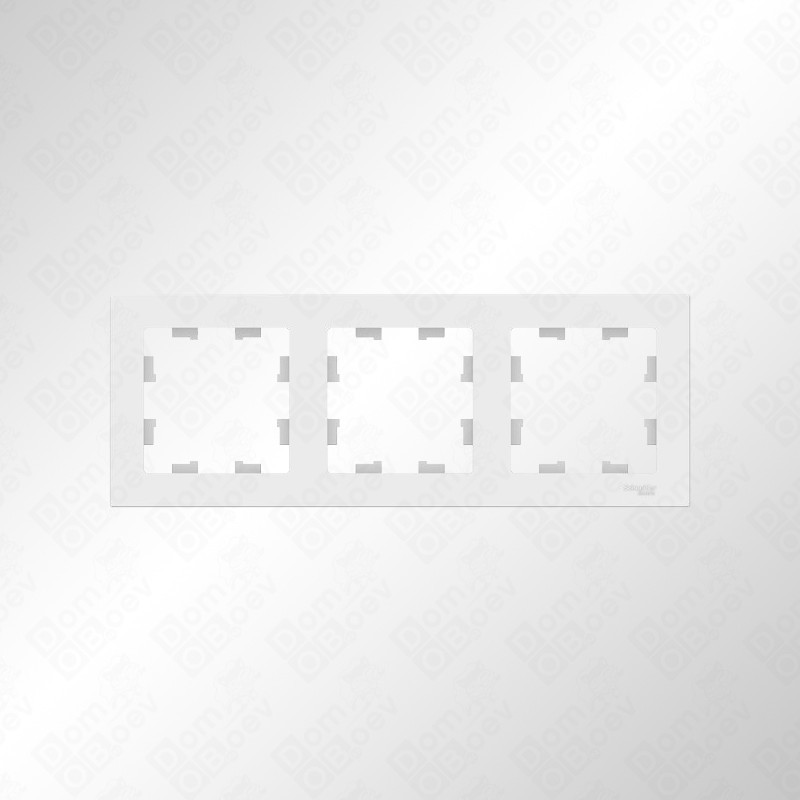 Рамка 3-м AtlasDesign белый - фото 1 - id-p114212756