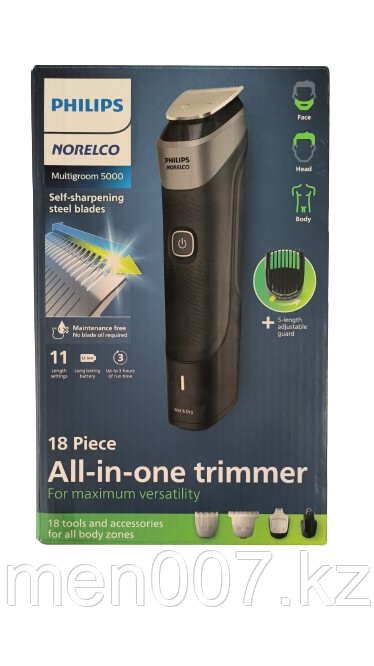 Philips Norelco Multigroom Series 5000 (Универсальный триммер для волос, бороды, носа и ушей и тела) - фото 1 - id-p116536217