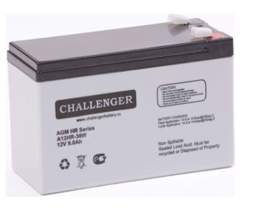 Стационарная свинцово кислотная AGM батарея Challenger A12HR-36W 12V 9Ah - фото 1 - id-p116537625