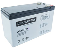 Стационарная свинцово кислотная AGM батарея Challenger AS12-7.0А 12V 7.0Ah