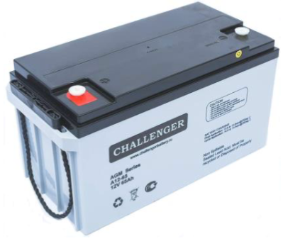 Стационарная свинцово кислотная AGM батарея Challenger A12-65 12V 65Ah - фото 1 - id-p116537656