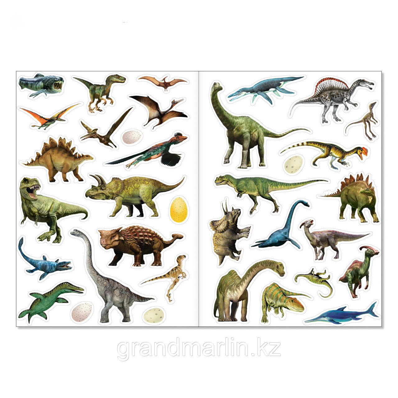 Наклейки многоразовые «Динозавры», формат А5 - фото 2 - id-p116530702