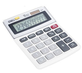 Калькулятор настольный DELI "1217" 12 разрядный, 133,5х106х33,2 мм, белый