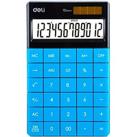 Калькулятор настольный DELI "1589" 12 разрядный, 165,3х103,2х14,7 мм, синий