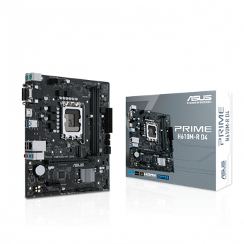 Сист. плата ASUS PRIME H610M-K D4, H610, 1700, 2xDIMM DDR4, PCI-E x16, PCI-E x1, M.2, 4xSATA, HDMI, DP, BOX