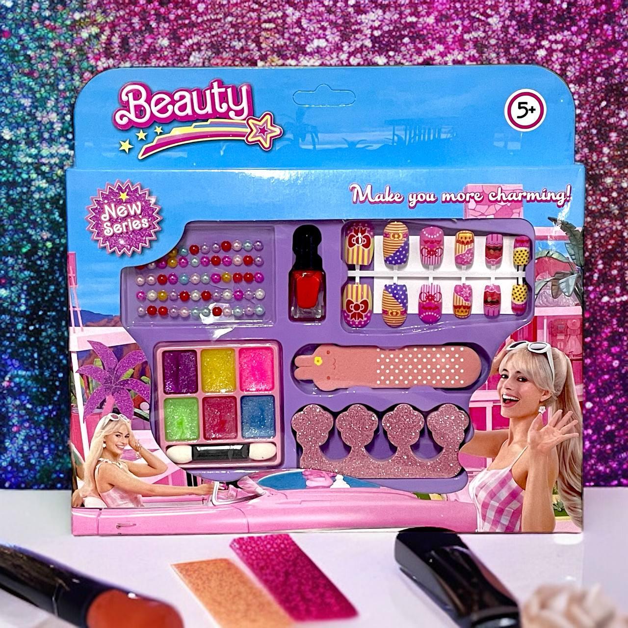 B57E-24 Косметика: тень,накладные ногти,лак,пилка,стразы. 26*22см, фото 1