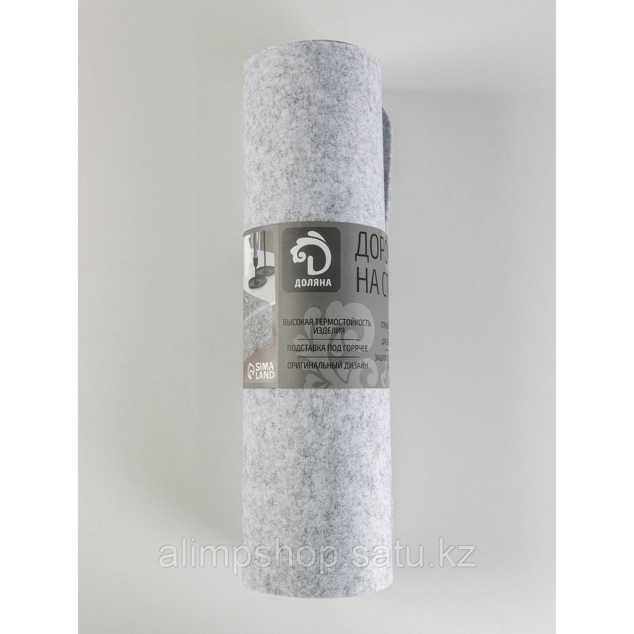 Дорожка на стол Доляна «Грэй», 40×150 см, фетр, толщина 4 мм, цвет светло-серый - фото 3 - id-p116541106