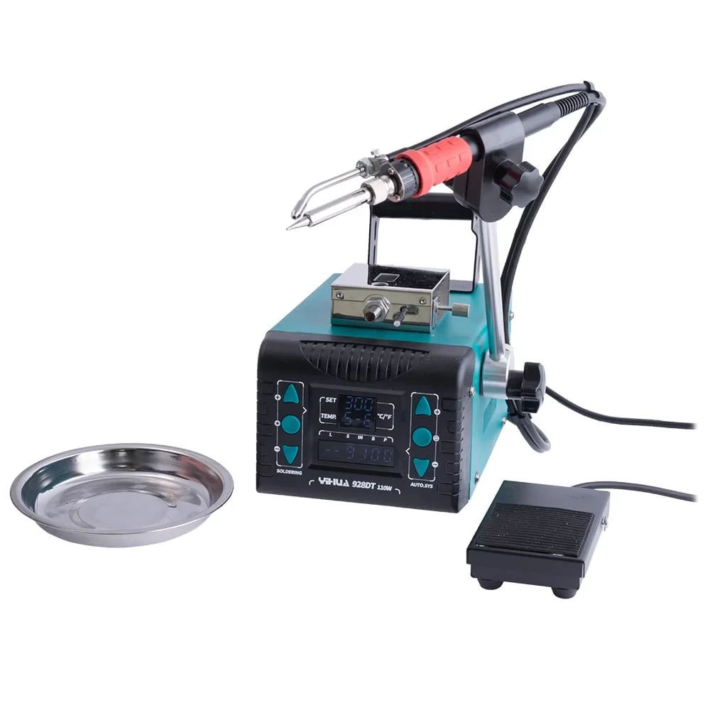 Паяльная станция,педаль с постоянным температурой YiHUA 928DT 110W