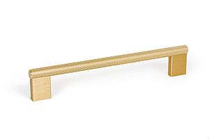 Мебельная ручка скоба, замак, размер посадки 160мм, отделка под золото шлифованное