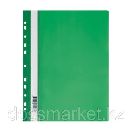 Папка-скоросшиватель СТАММ с перфорацией, А4, 160 мкм, зеленая - фото 1 - id-p116544791
