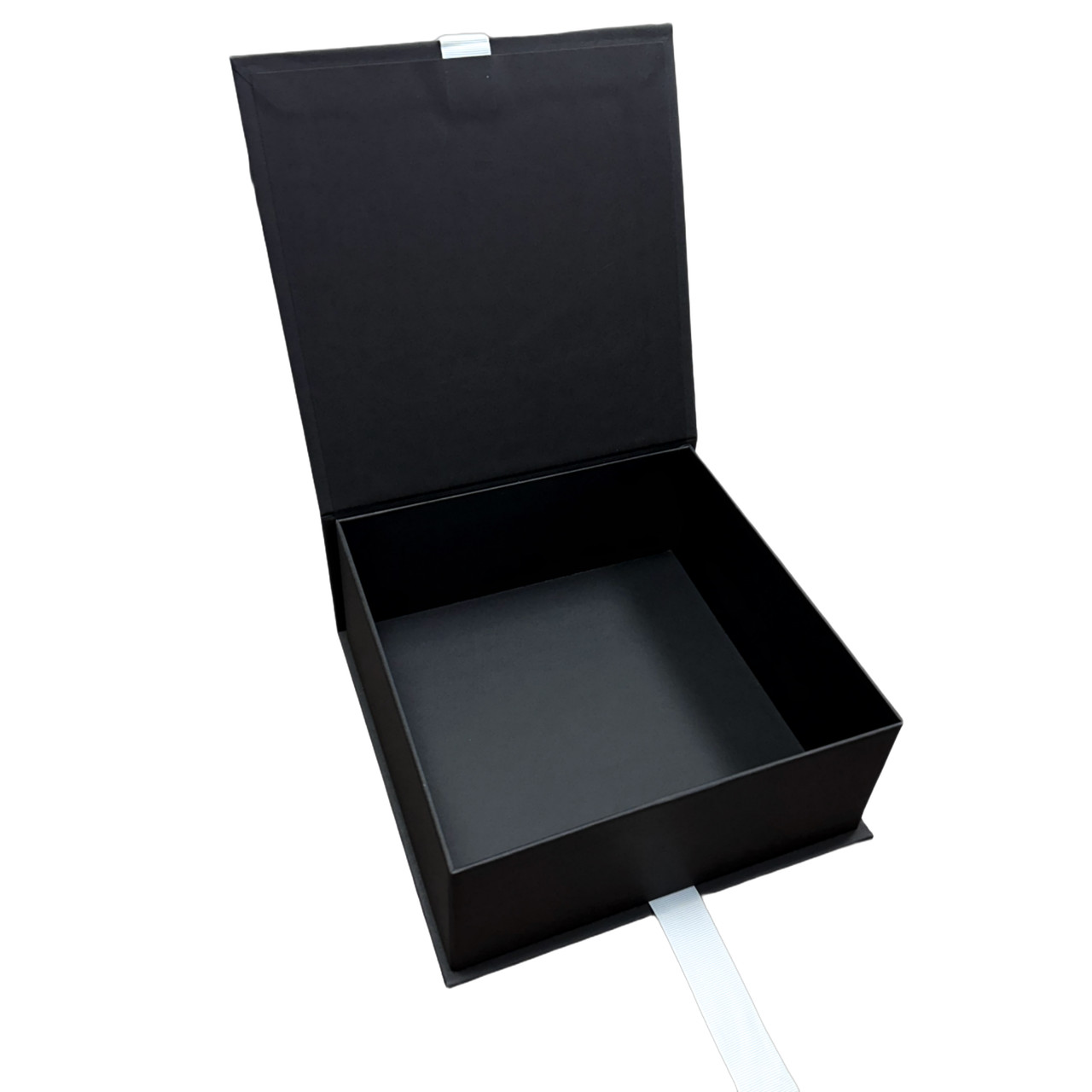 Подарочная коробка с лентой, 235х95х235 мм, черная - фото 2 - id-p116544886