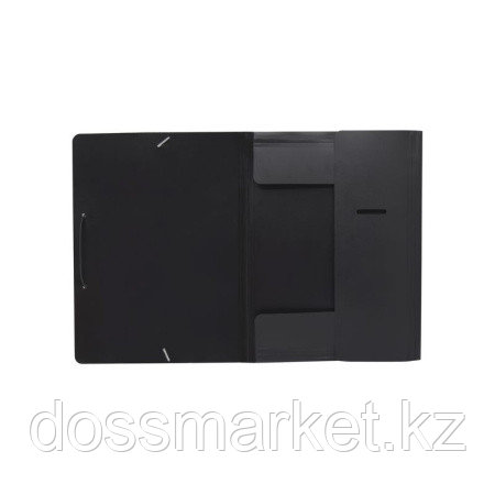 Папка на резинке BURO, А4 пластиковая, 500 мкм, корешок 15 мм., черная - фото 3 - id-p116546802