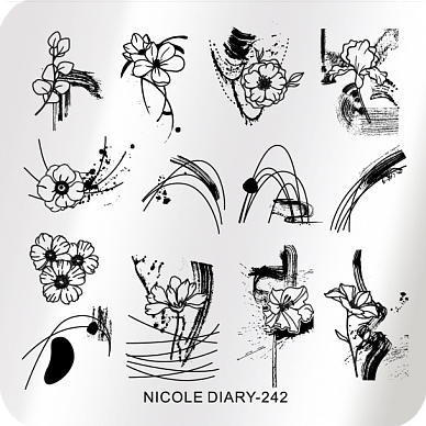 Пластина для стемпинга Nicole Diary 6*6 см 51797 ND-242 - фото 3 - id-p101192281