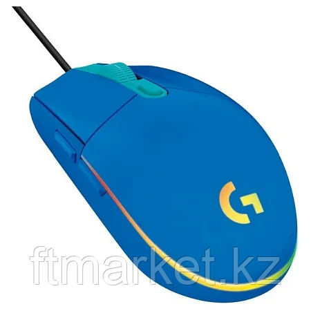 Мышь игровая Logitech G102 LIGHTSYNC BLUE 8000dpi/USB/2М/RGB (910-005801) - фото 2 - id-p116457071