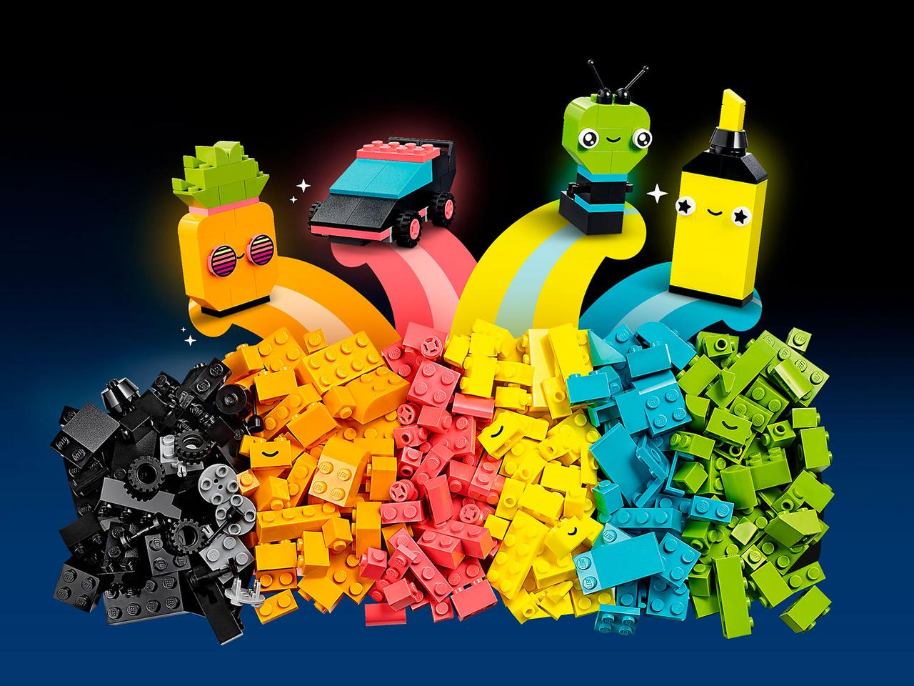 11027 Lego Classic Творческое неоновое веселье, Лего Классика - фото 7 - id-p116281588