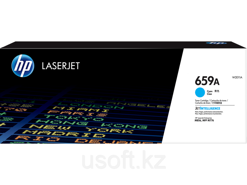 Картридж голубой HP 659A (W2011A) для МФУ HP Color LaserJet Enterprise M776, M856, голубой, фото 1