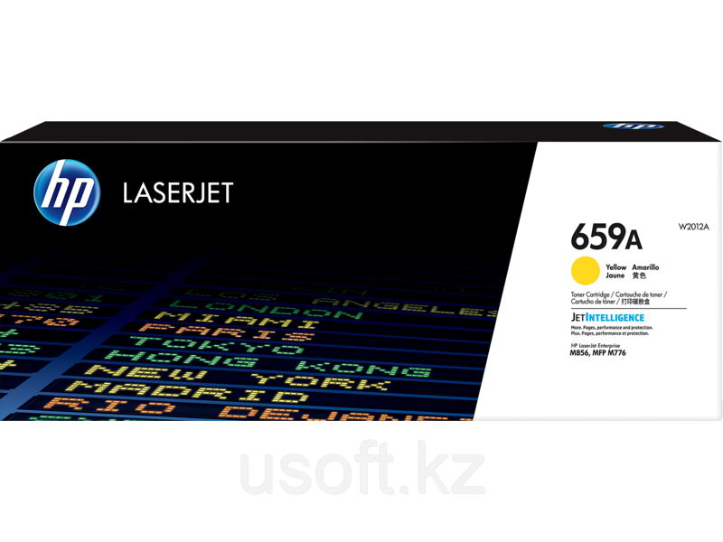 Картридж HP 659A (W2012A) для принтеров и МФУ HP Color LaserJet Enterprise M776, M856, желтый