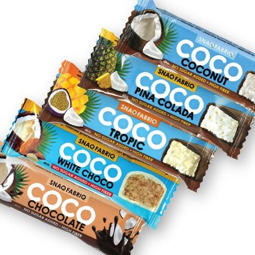 Батончик глазированный COCO, 40g, SNAQ FABRIQ White Chocolate - фото 1 - id-p113766992