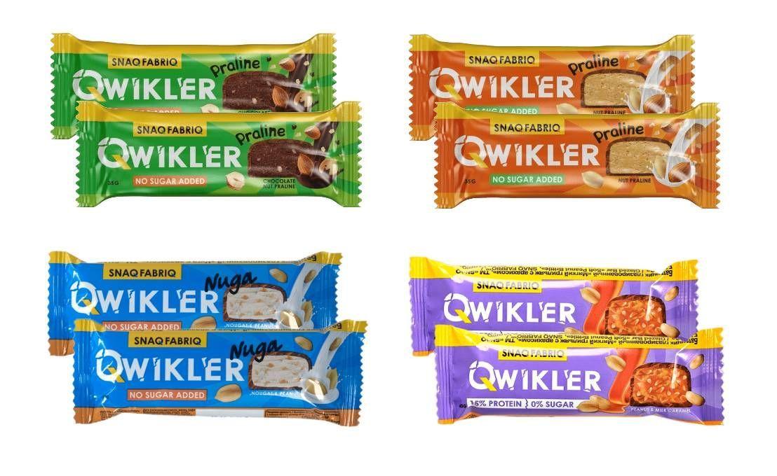 Батончик Qwikler, 40g, SNAQ FABRIQ Peanut & Milk Caramel - фото 1 - id-p113766977