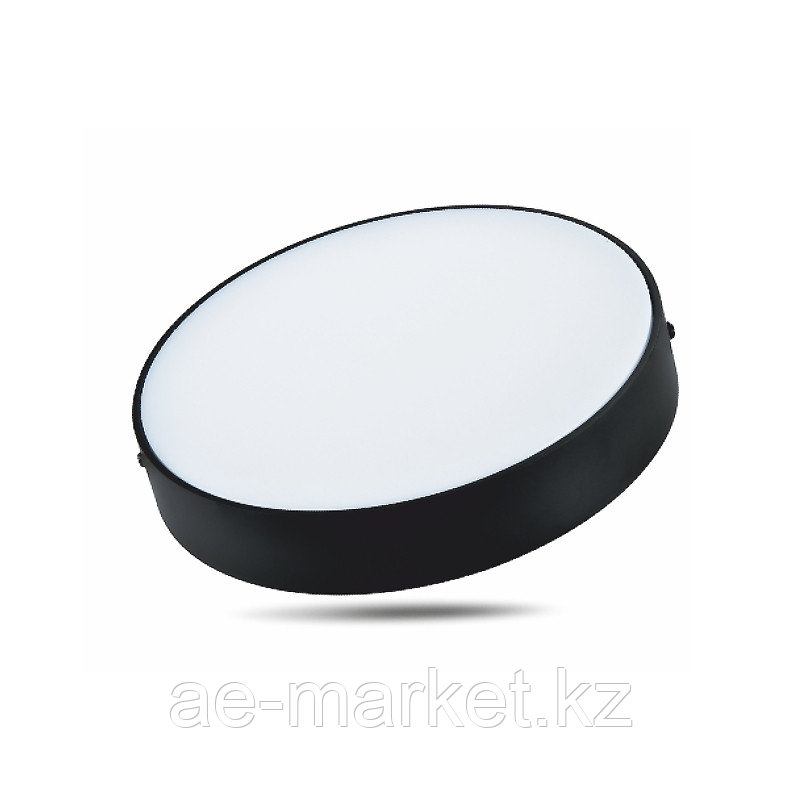 LED ДПО CITY R (черный) 24W 2400Lm d170х40 6500K IP20 MEGALIGHT (40)