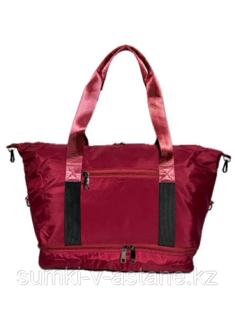 Дорожная сумка, женская "BoBo", ручная кладь, двойное дно. - фото 2 - id-p116551642
