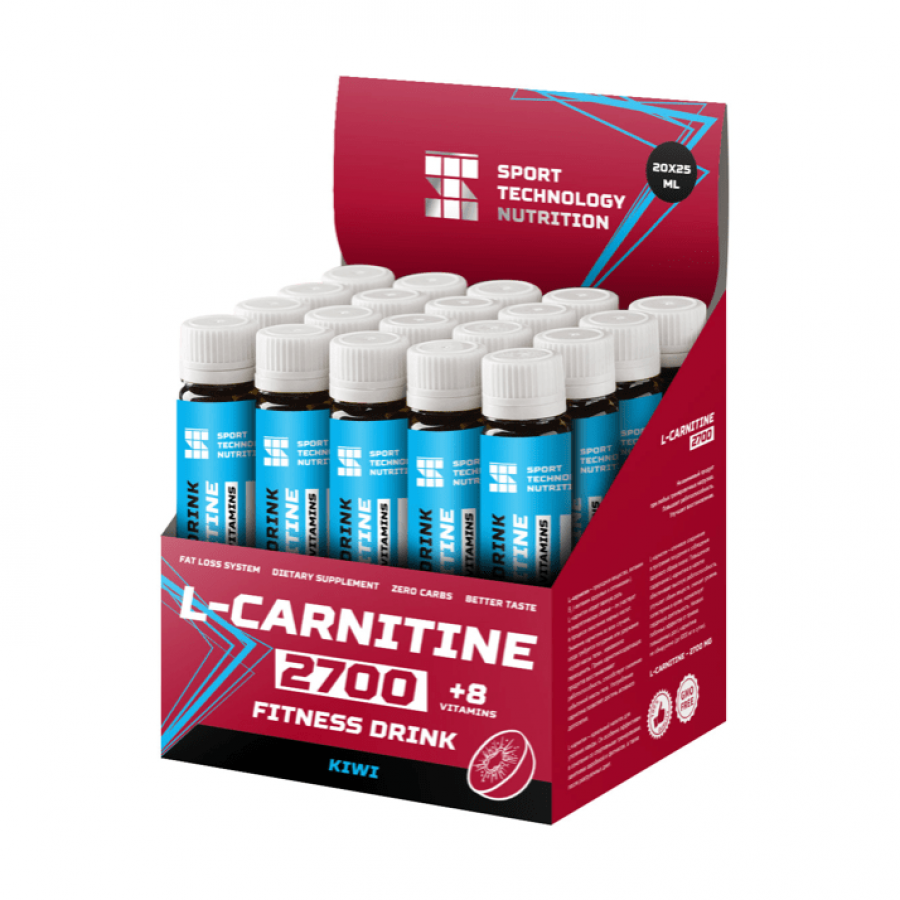 Жиросжигатель L-carnitine 2700+8 vitamins, 25 ml, НПО Спортивные Технологии cranberry - фото 1 - id-p114111189
