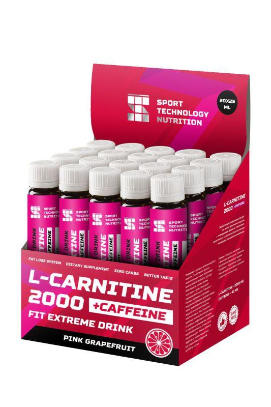 Жиросжигатель L-carnitine 2000+caffeine, 25 ml, НПО Спортивные Технологии Blackcurrant & cherry - фото 1 - id-p114111185