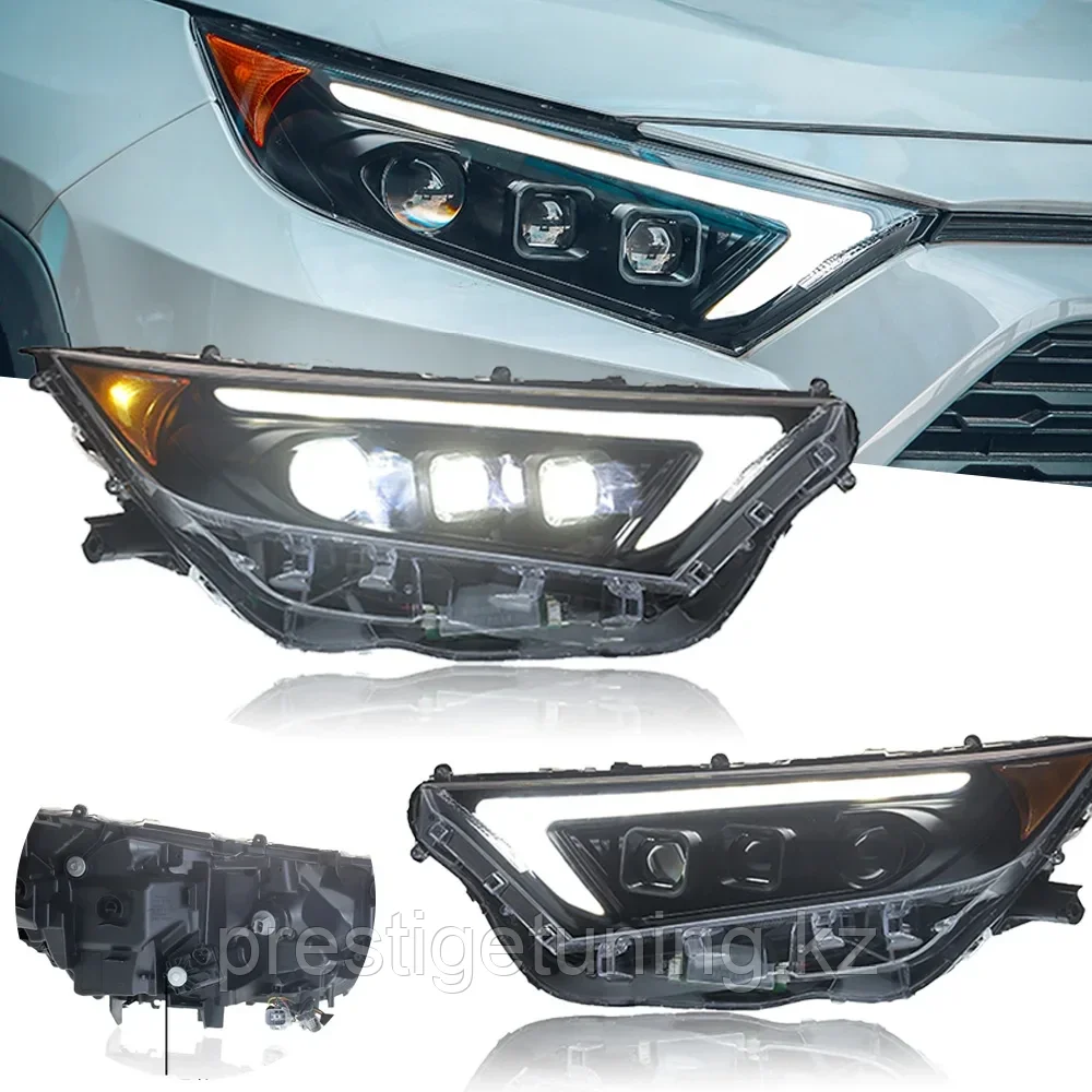 Передние фары на Toyota RAV4 2019-22 дизайн Lexus, фото 1