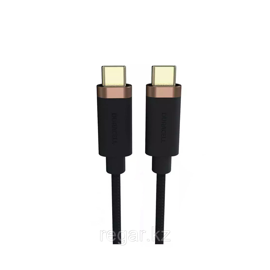 Интерфейсный кабель Duracell USB7030A USB-C to USB-C Черный - фото 1 - id-p116554457