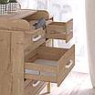 Комод PITUSO серия Kids Vintage Premium ЛДСП 6 ящиков Дуб галифакс натуральный, фото 3
