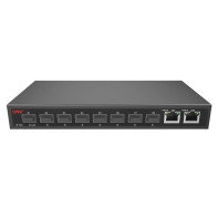 Коммутатор GbE 8-портовый ONV H3008FO <8*1000M SFP+2*10/100/1000M RJ45, Switch capacity：20Gbps, Buffer Memory：