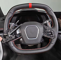 Карбоновые вставки в руль для Chevrolet Corvette C8 2020-2024+