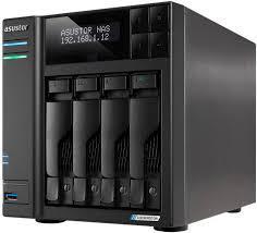 Сетевой накопитель ASUSTOR AS6704T, Lockerstor, 4 LFF, RAID 0,1,5,6,JBOD, 2х2.5GbE, 2xUSB 3.2, HDMI, N5105,