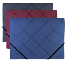 Папка на резинках DELI "Cube", A4 пластиковая, ассорти