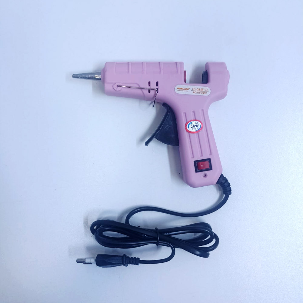 МИНИ Клеевой пистолет Hot Melt Glue Gun розовый - фото 10 - id-p116557099