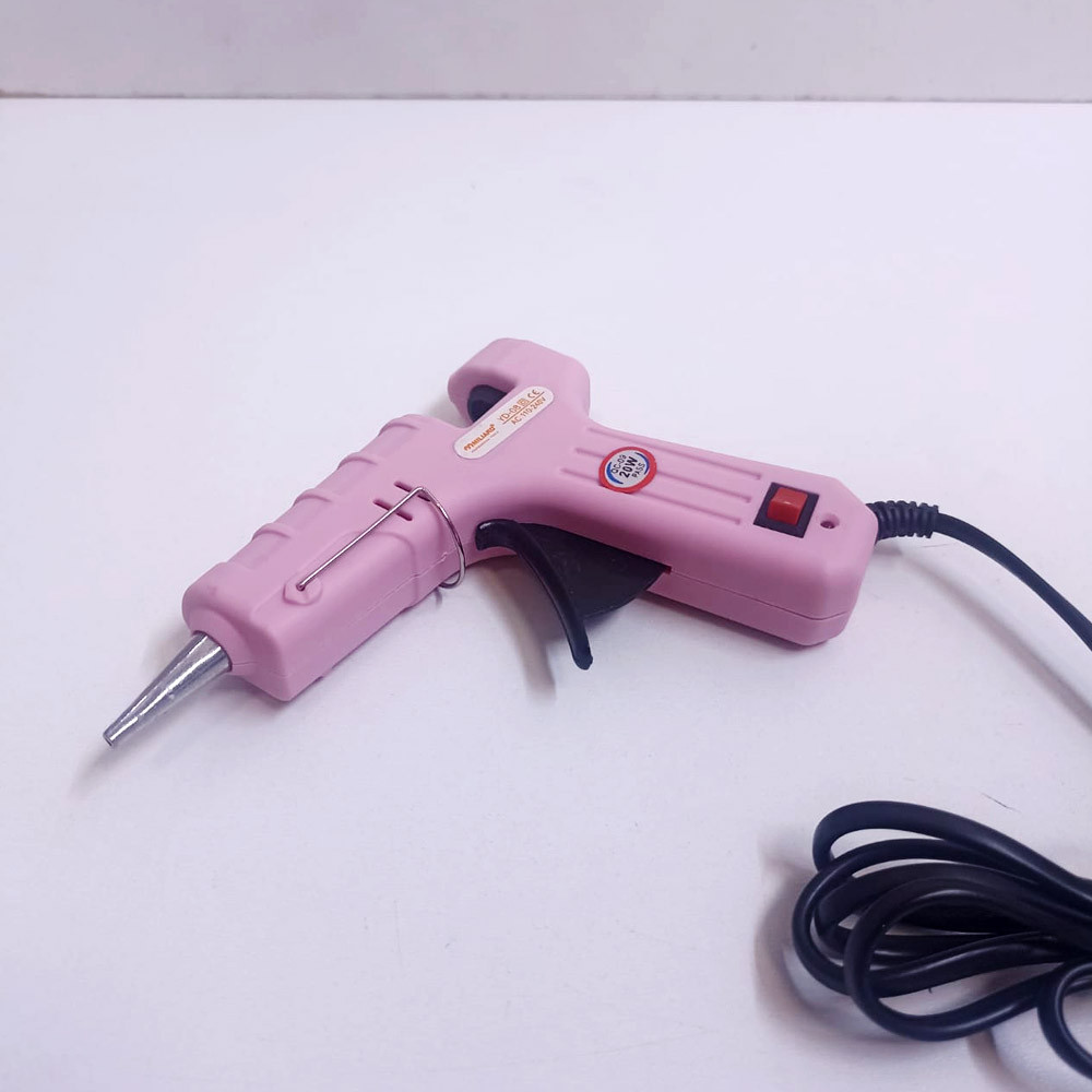 МИНИ Клеевой пистолет Hot Melt Glue Gun розовый - фото 4 - id-p116557099