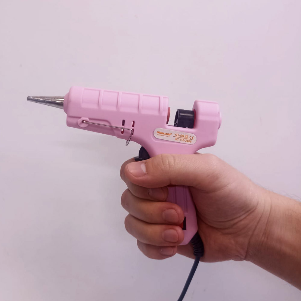 МИНИ Клеевой пистолет Hot Melt Glue Gun розовый - фото 5 - id-p116557099