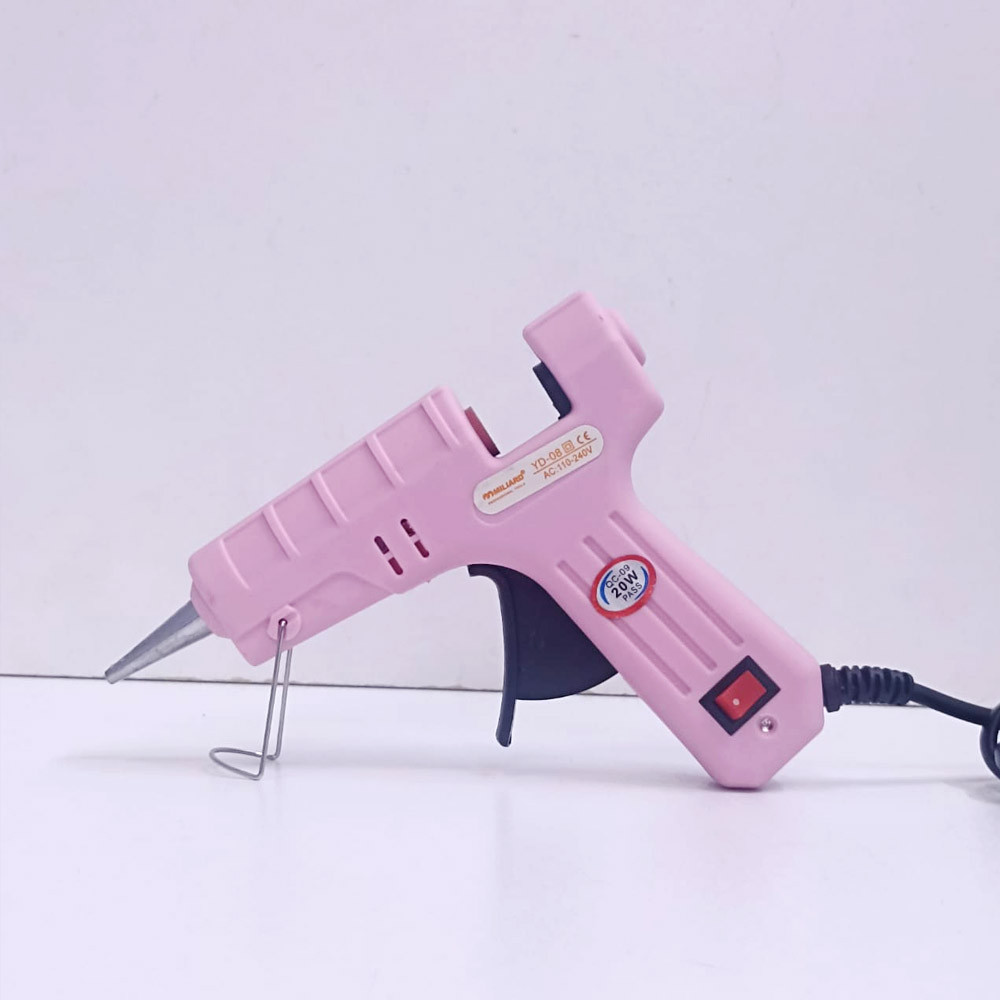 МИНИ Клеевой пистолет Hot Melt Glue Gun розовый - фото 6 - id-p116557099