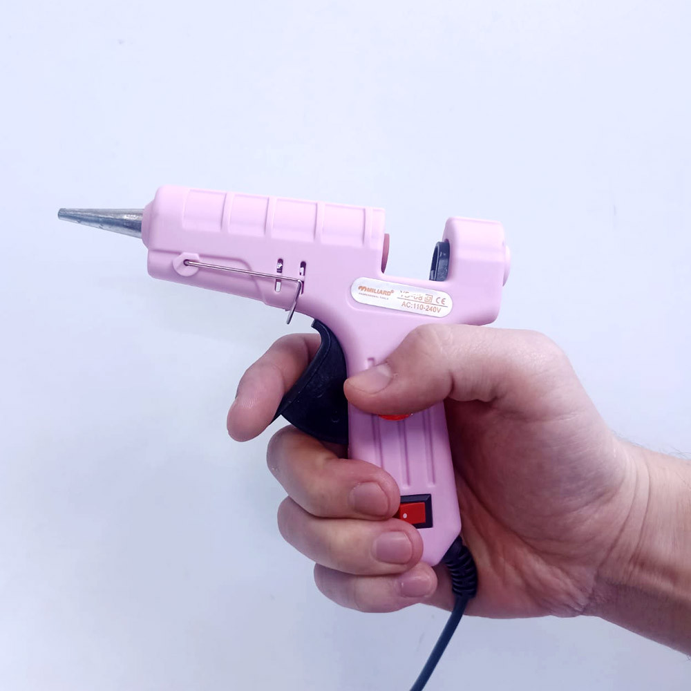 МИНИ Клеевой пистолет Hot Melt Glue Gun розовый - фото 9 - id-p116557099