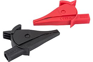 UT-C02B Аллигатор қысқыштары (жұп), оқшауланған UNI-T M4 жіптерімен