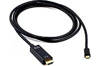 Кабель Mini DisplayPort - HDMI Cablexpert CC-mDP-HDMI-6 1.8 м черный