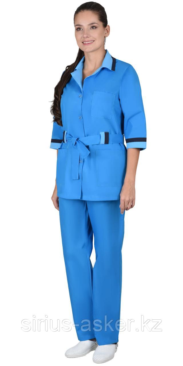 Костюм СИРИУС-ФЛОРА женский тёмно-голубой (СТ), фото 1