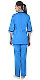 Костюм СИРИУС-ФЛОРА женский тёмно-голубой (СТ), фото 2