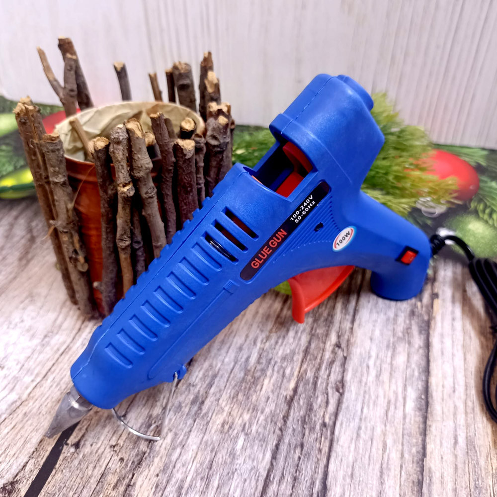 Клеевой пистолет Glue Gun 100 W (синий)