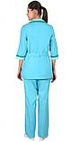 Костюм СИРИУС-ФЛОРА женский светло-бирюзовый (СТ), фото 2